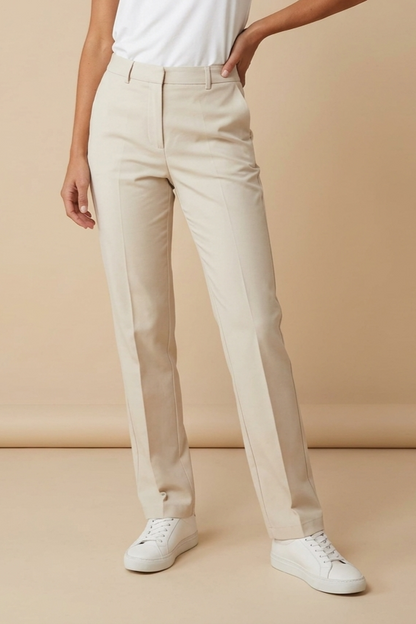 Elegante lange Baumwollhose