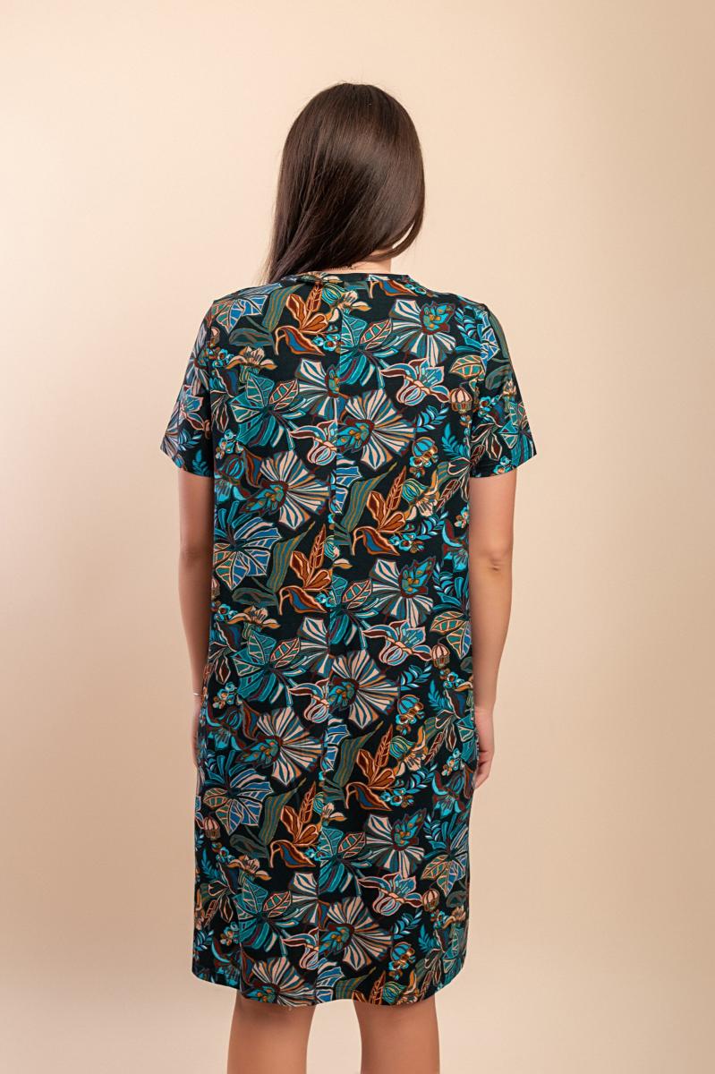 Midi dress with print