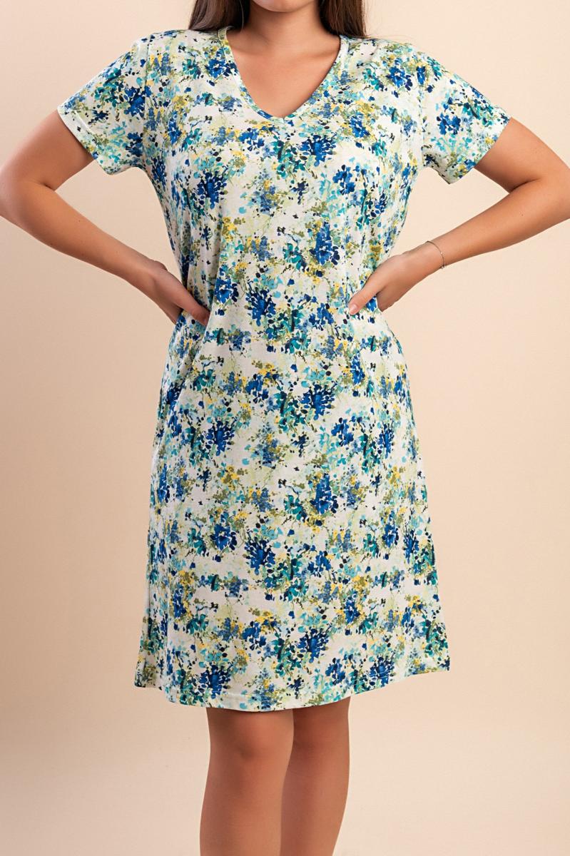 Midi dress with print