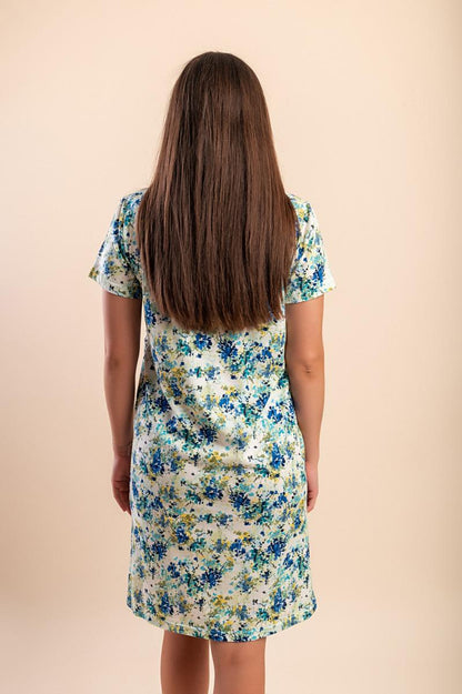 Midi dress with print