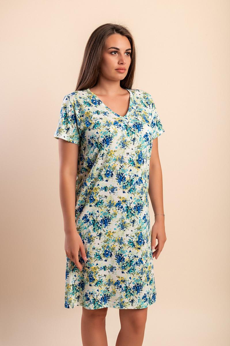 Midi dress with print