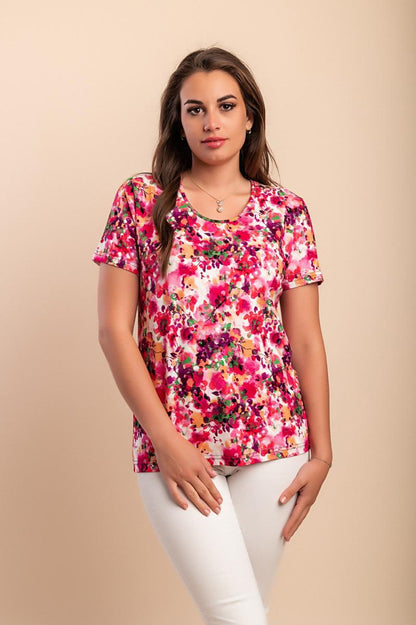 Tricou cu imprimeu floral