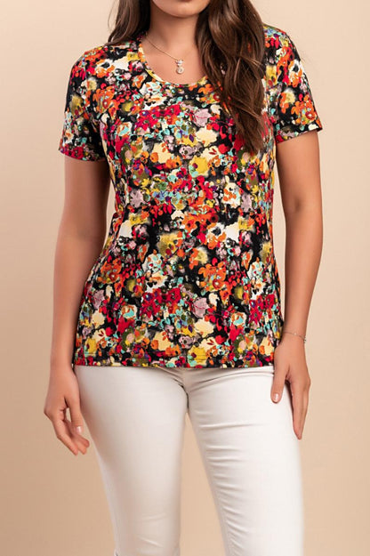 T-shirt met bloemenprint