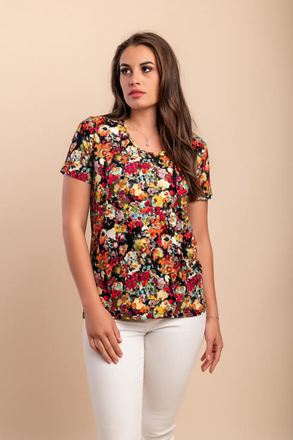 T-shirt met bloemenprint