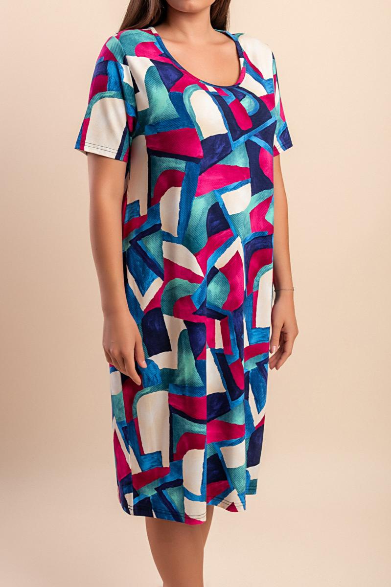 Midi dress with print