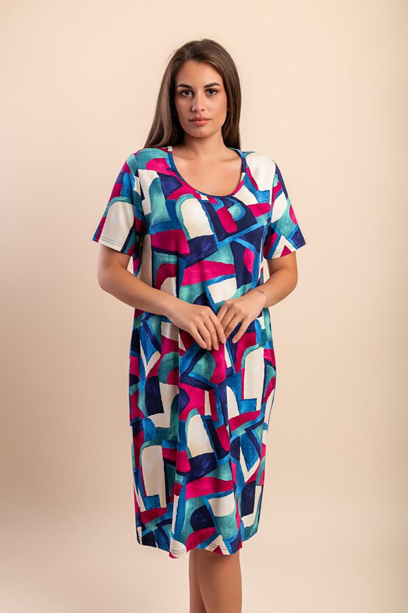 Midi dress with print