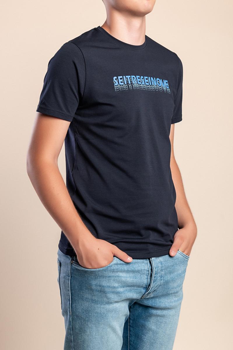 Herren-Baumwoll-T-Shirt mit Print