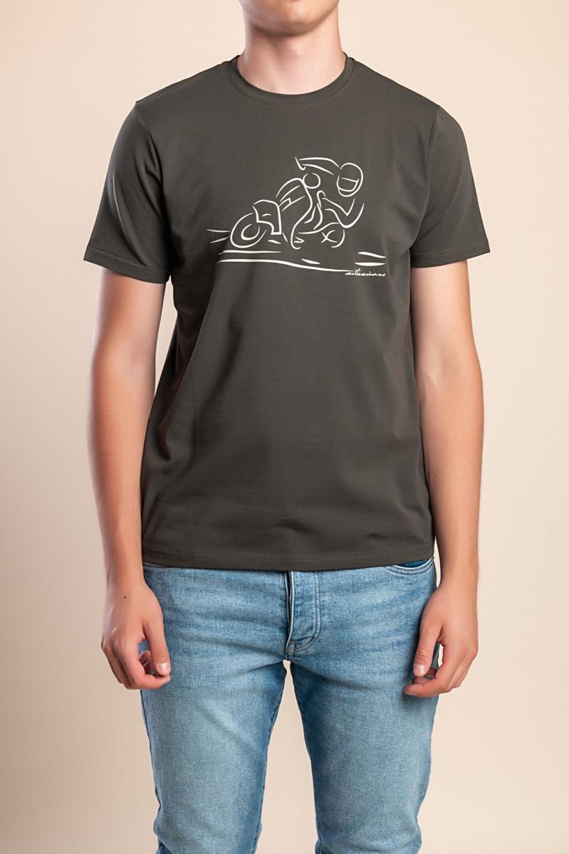 Herren-Baumwoll-T-Shirt mit Print