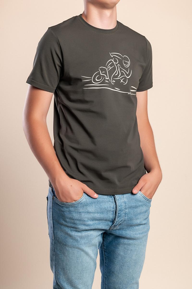 Herren-Baumwoll-T-Shirt mit Print