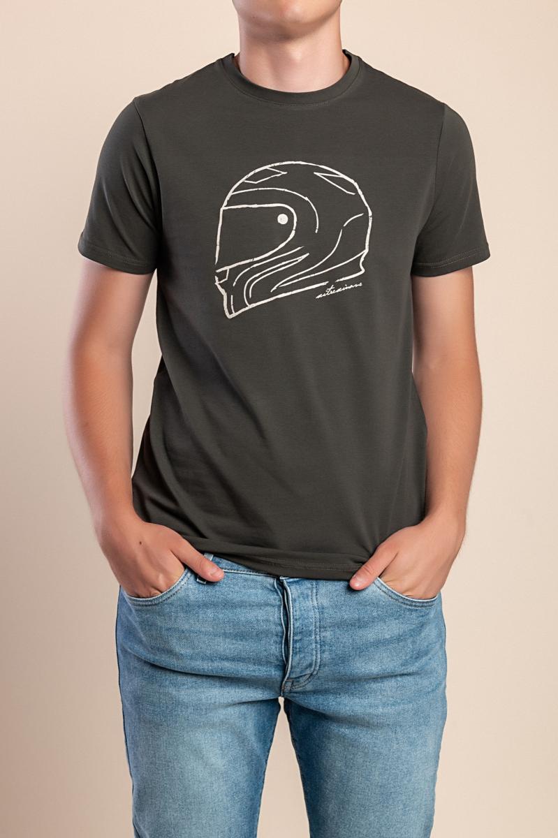 Herren-Baumwoll-T-Shirt mit Print