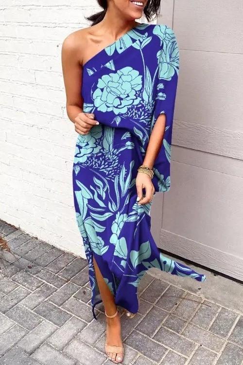 Maxi dress with elegant print Tiezza