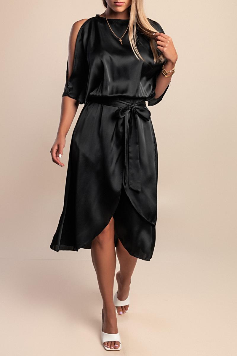 Elegantní midi šaty s výřezy Thiena