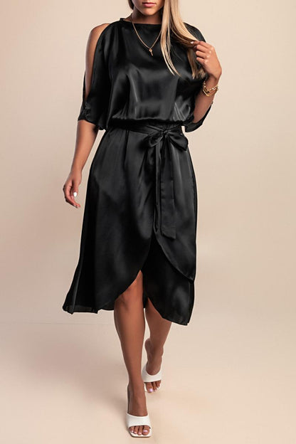 Elegantní midi šaty s výřezy Thiena