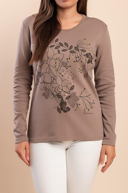 Long-sleeved T-shirt with print