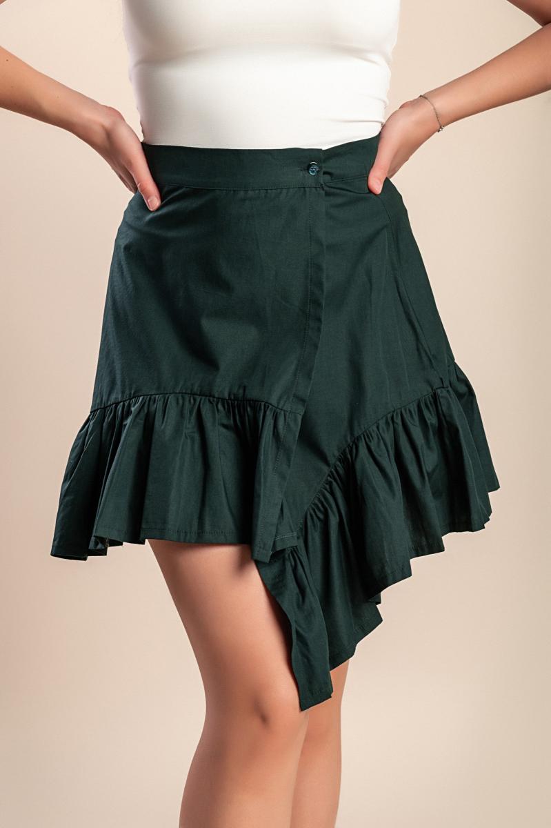 Cotton mini skirt