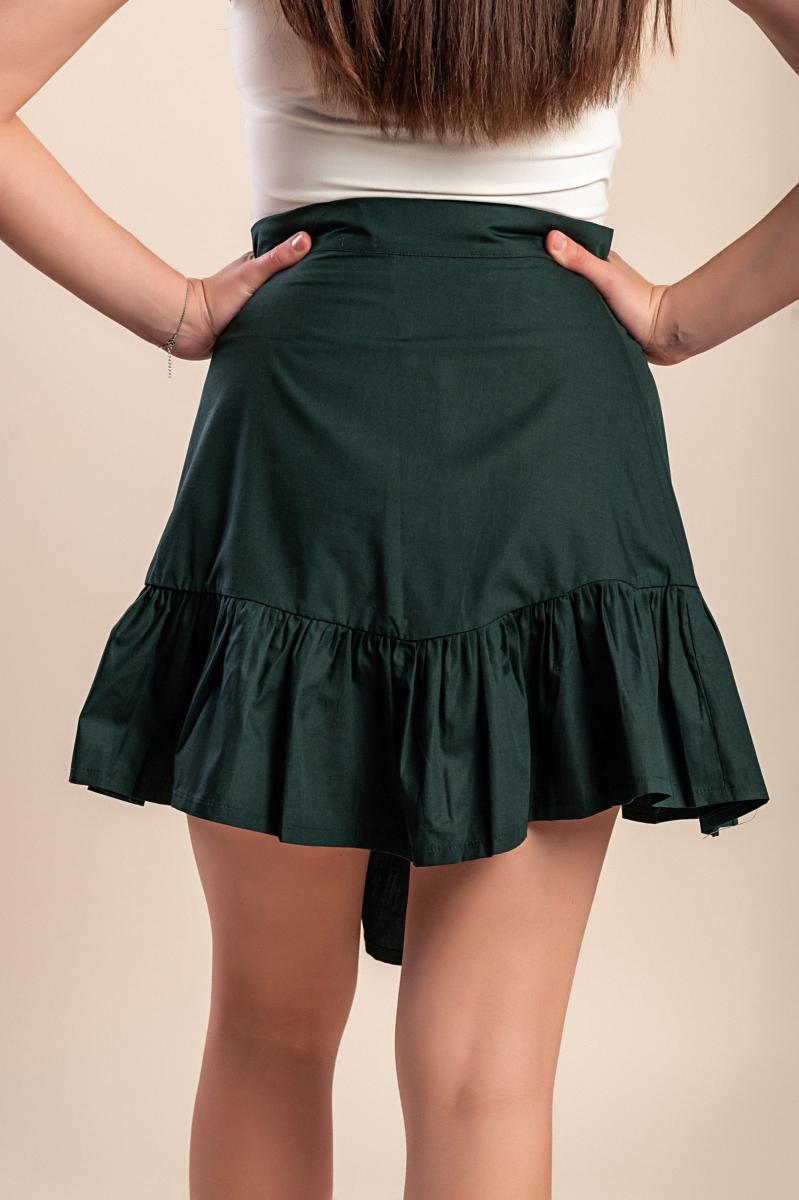 Cotton mini skirt