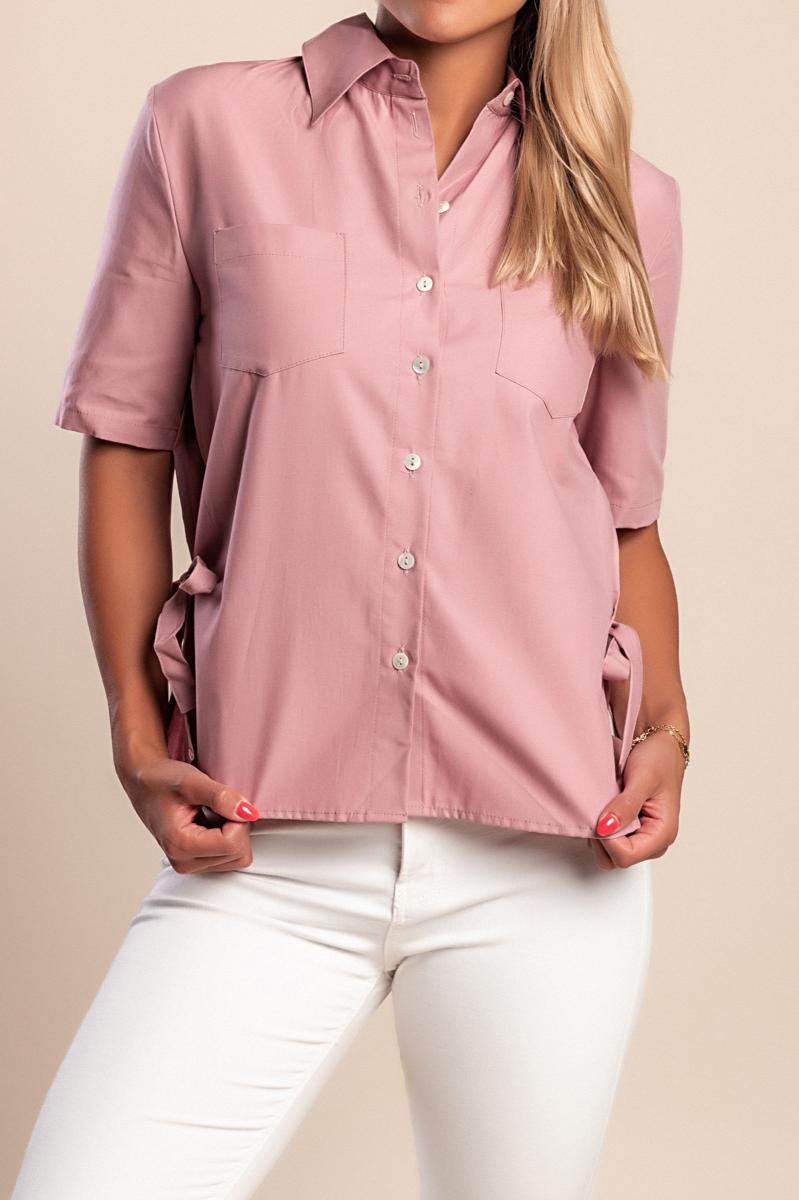 Cotton shirt with pockets