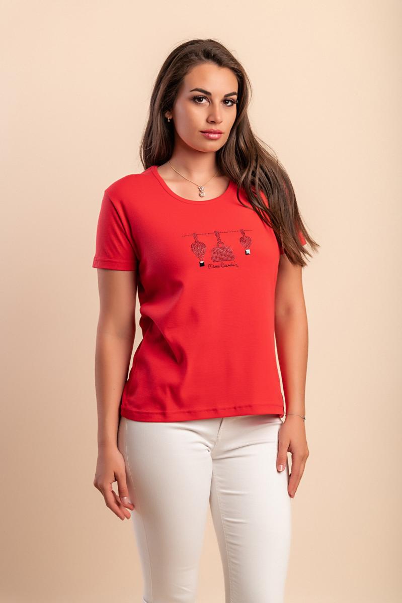 Cotton T-shirt with decorative detail