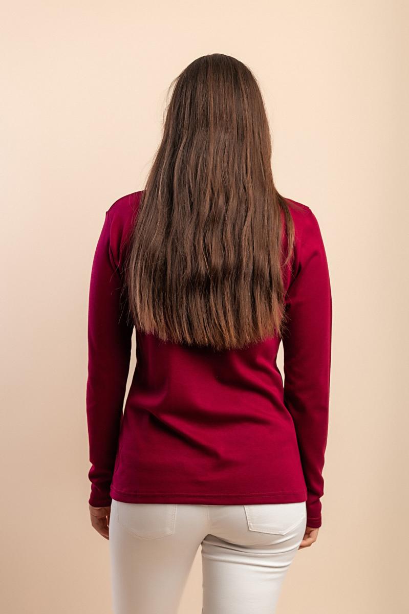 Cotton long-sleeve top