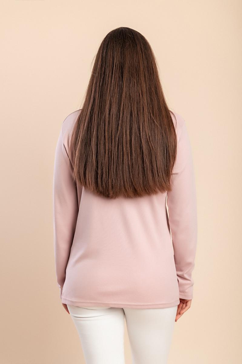 Cotton long-sleeve top