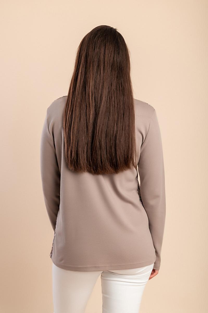 Top in cotone con stampa