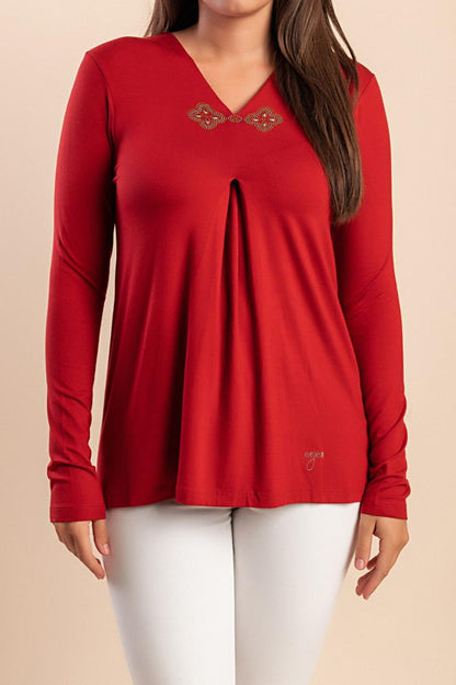 Top con dettaglio decorativo