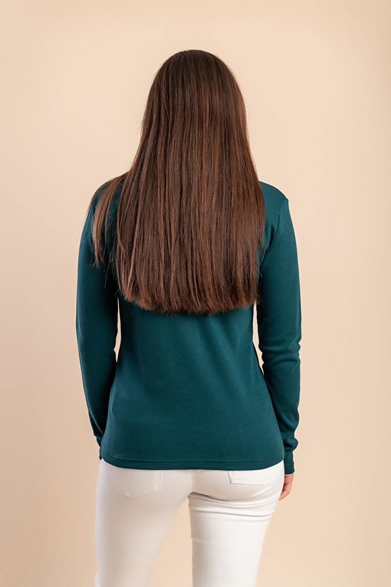 Cotton long-sleeve top