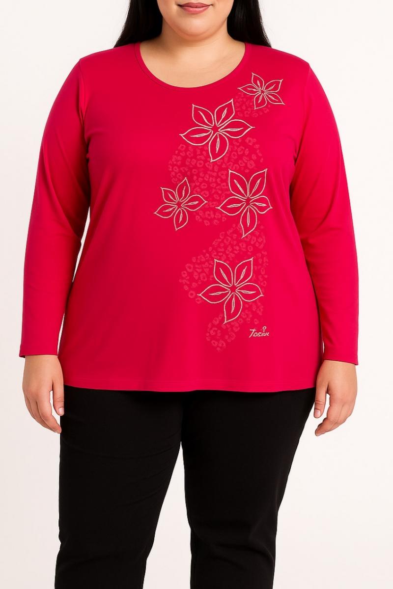 Maglia di cotone a maniche lunghe