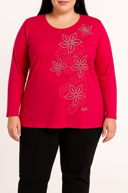 Maglia di cotone a maniche lunghe