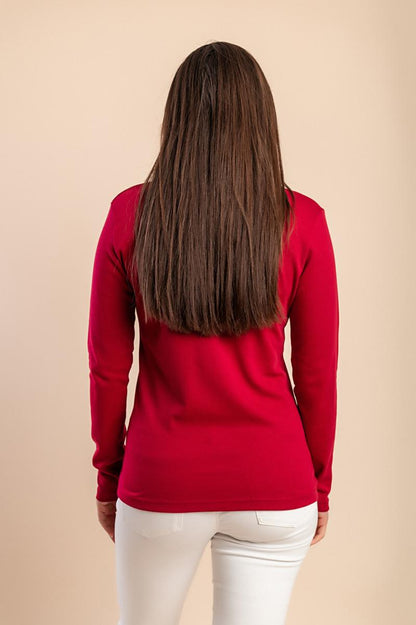 Maglia di cotone a maniche lunghe
