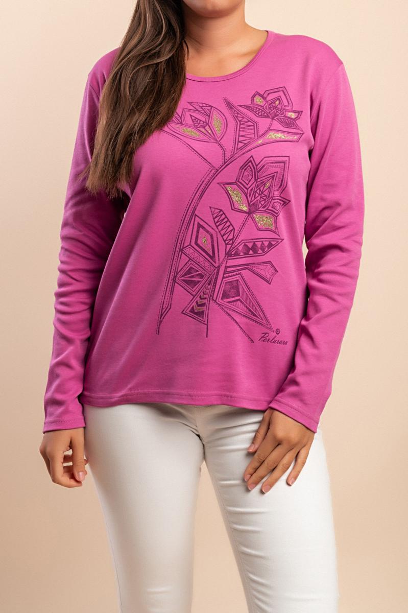 Langarmshirt aus Baumwolle