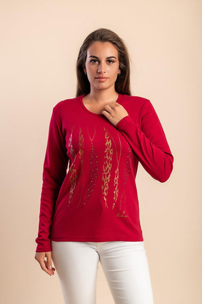 Maglia a maniche lunghe in cotone