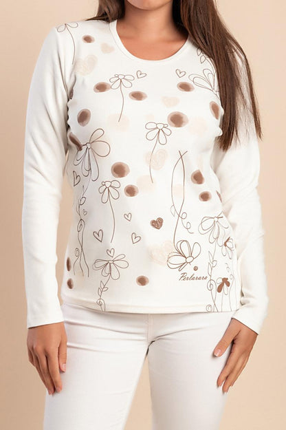 Baumwolltop mit Print