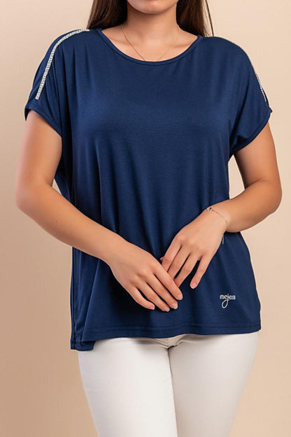 T-shirt met decoratief detail
