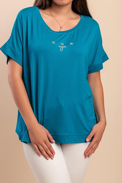 T-shirt met ronde hals