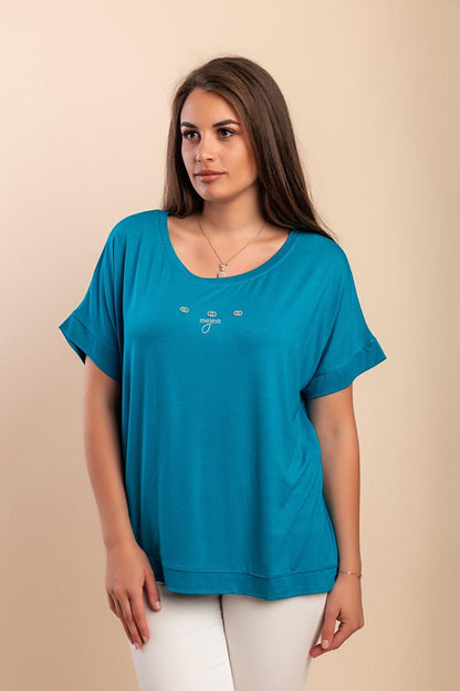 T-shirt met ronde hals