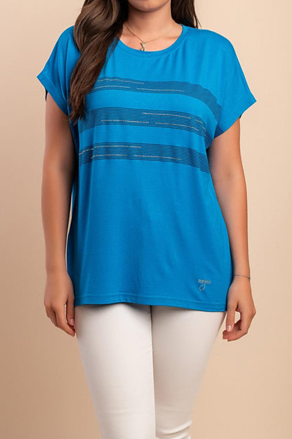 T-shirt met ronde hals