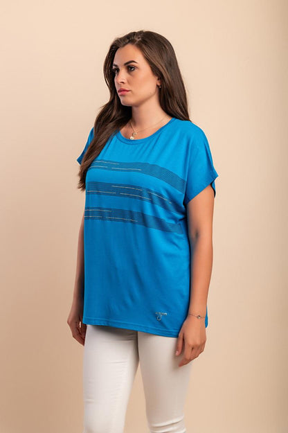 T-shirt met ronde hals