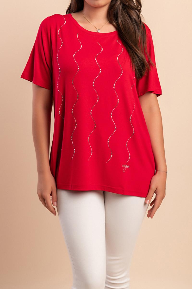 Tricou cu decolteu rotund