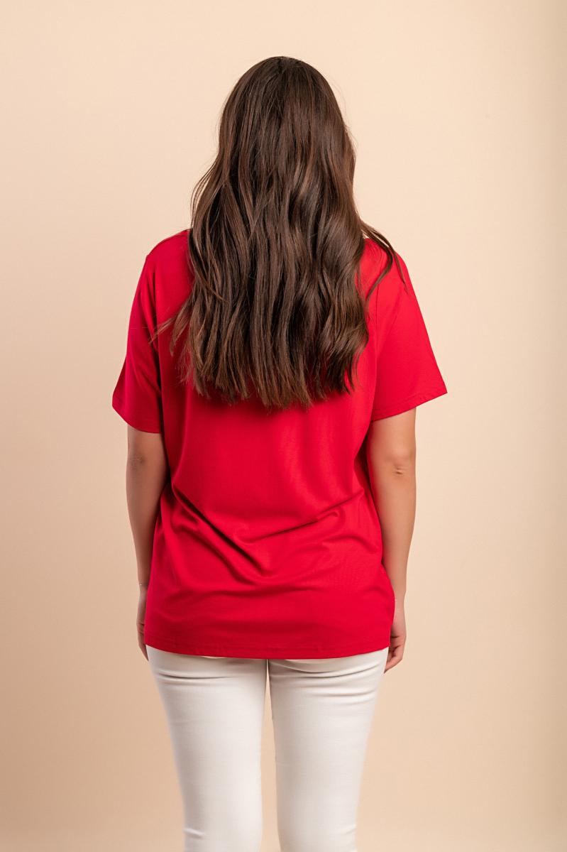 Tricou cu decolteu rotund