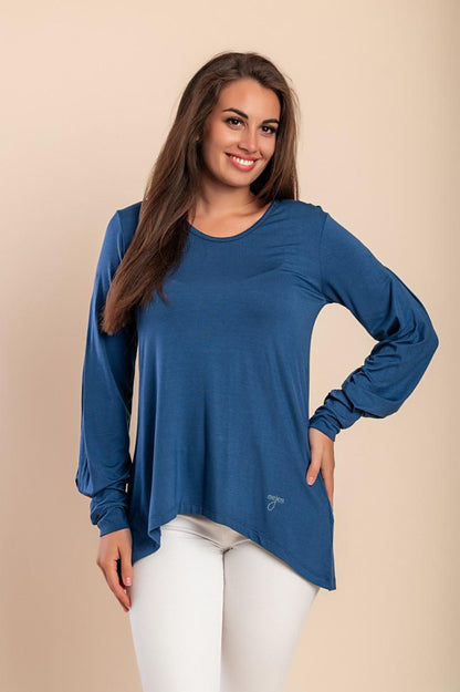 Top con escote redondo