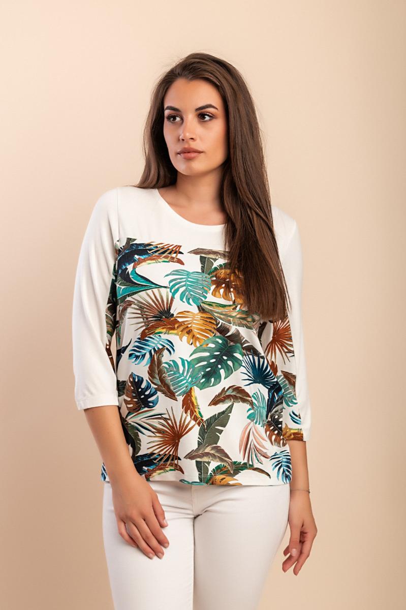 Printed 3/4 sleeve Top