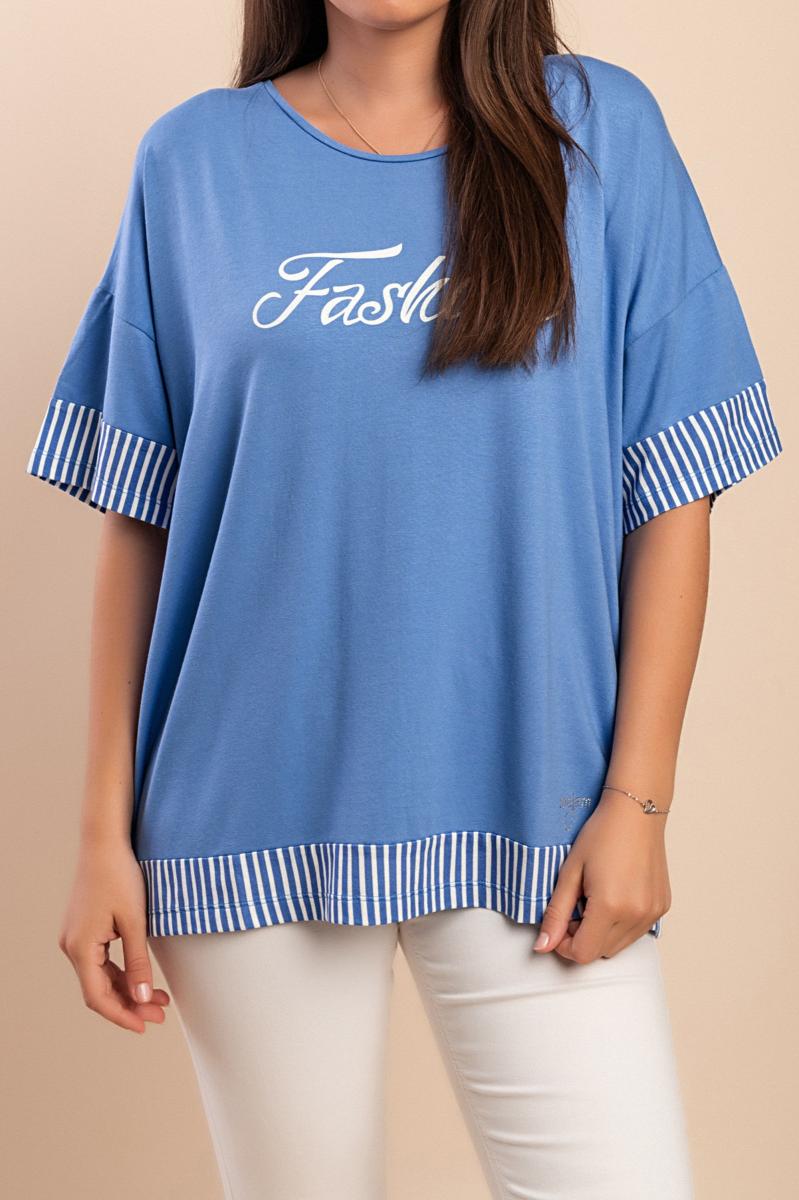 T-shirt met gestreepte print