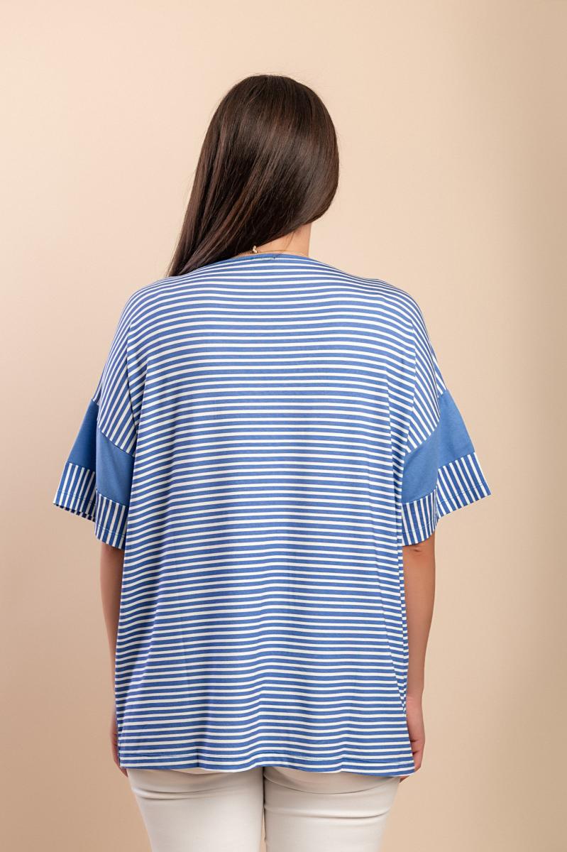 T-shirt met gestreepte print