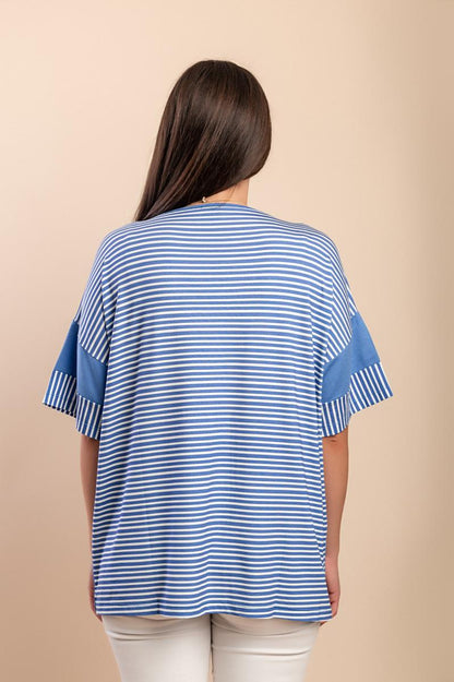T-shirt met gestreepte print