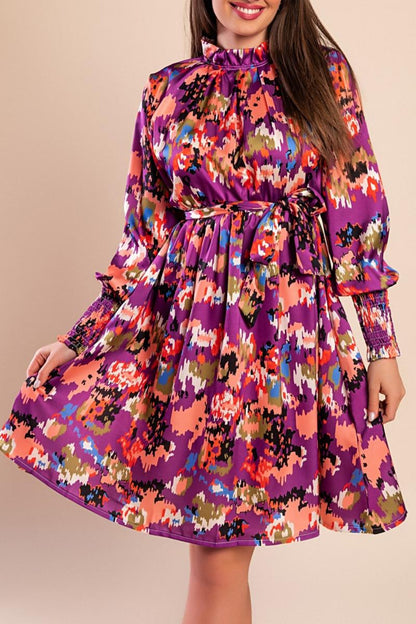 minivestido elegante estampado
