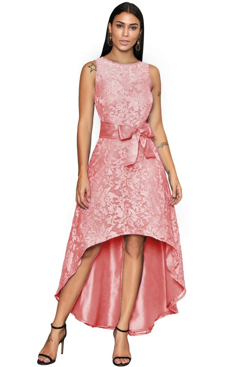 Elegante minivestido sin mangas con hermoso encaje Suzanne