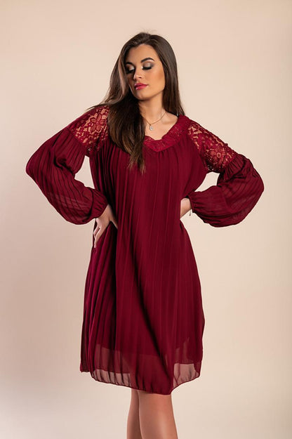 Minivestido elegante plissado Cremona
