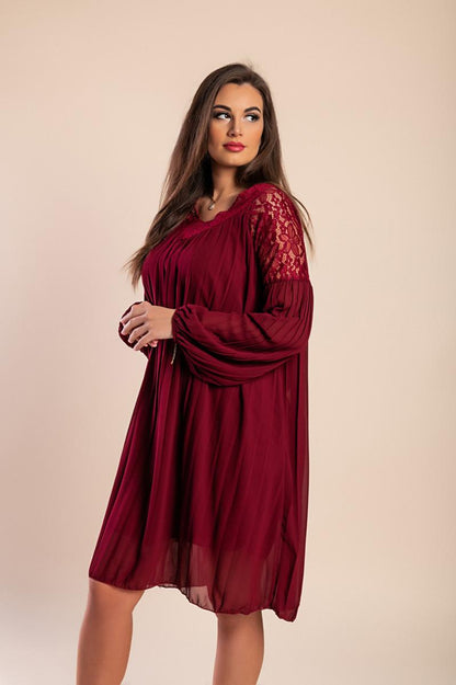 Minivestido elegante plissado Cremona