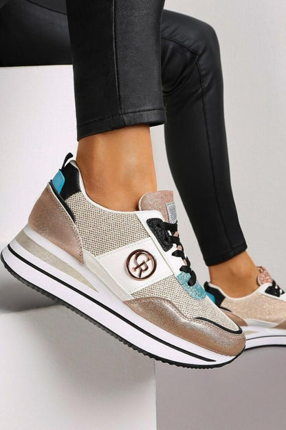 Modne sneakersy z ozdobnym detalem, FF525
